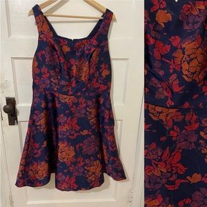 Fit & Flare Square Neck Dress WITH POCKETS